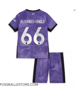Günstige Liverpool Alexander-Arnold #66 3rd trikot Kinder 2023-24 Kurzarm (+ Kurze Hosen)